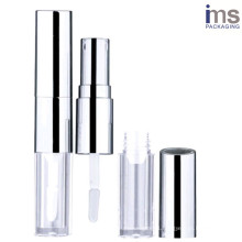 2ml Duo Round Plastic Lip Gloss/Lipstick Case